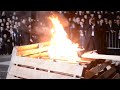 Lag Baomer Bonfire (Hadlukah) At Gerrer Yeshiva In Boro Park