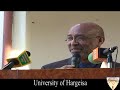 Public Lecture: Leadership and Development by Prof Ahmed Ismail Samatar