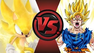 SONIC vs GOKU! Cartoon Fight Club Episode 27