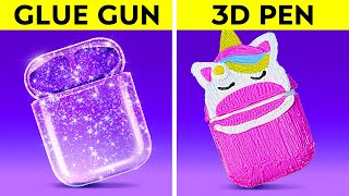 GLUE GUN VS 3D PEN BATTLE || Amazing DIY Jewelry And Repair Tricks For Any Occas