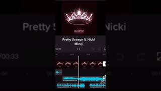 pretty savage ft. Nicki Minaj || pretty savage X Nicki Minaj fan made edit ||
