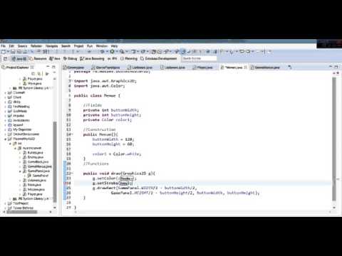 Как сделать меню для игры на java