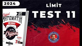 Limit Test 11 Ori̇ji̇nal Ayt Soru Bankasi