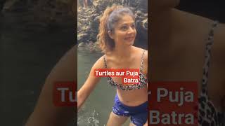 Puja Batra Swimming With Turtles
