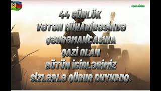 44 günlük Vətən müharibəsinə aid .Qazilerimize hesr edilmiş qisa .SİZİNLE QÜRUR 