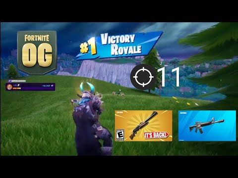 First Win of the new OG Fortnite season! (No Commentary)