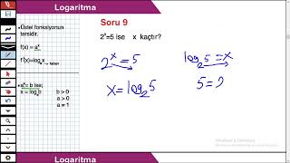 Logaritma - 1 - Tuncer Hoca - - Ayt 1 Net