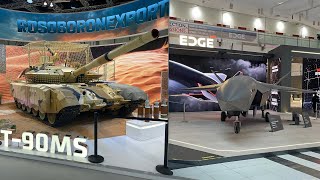 Idex 2025 Walkthrough Russian T-90Ms Tank Uae Stealth Drone Chinese Drone Attack Helicopter