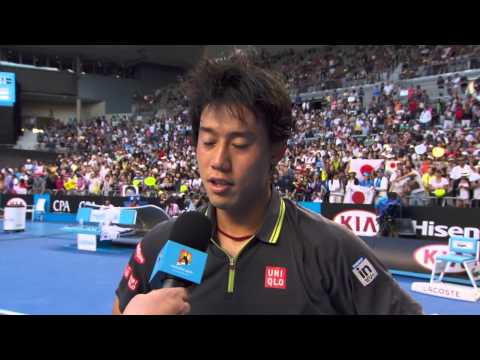 Kei Nishikori interview (3R) - Australian Open 2015  