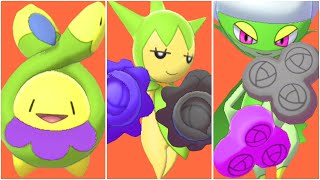 Full Budew Evolution Team Shiny Budew, Shiny Roselia, Shiny Roserade Moveset