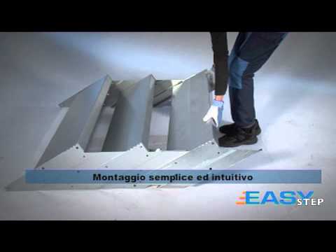 Scala a giorno modulare in acciaio zincato easy step by svelt Scala appendiabiti fai da te