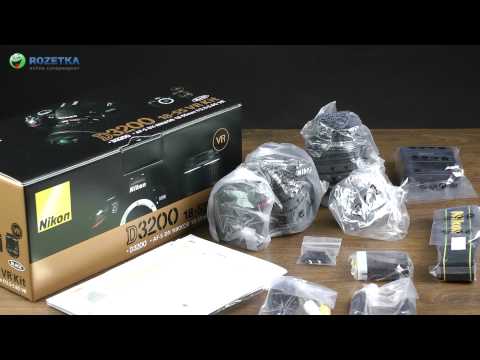 Распаковка Nikon D3200 18-55mm VR Kit