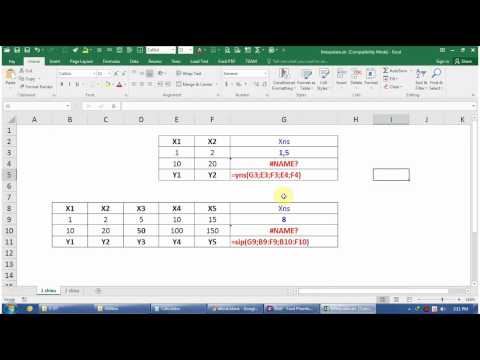 Interpolate in excel add-in