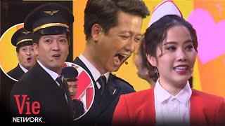 Trường Giang bỏ chạy khi Trương Thế Vinh kêu Nam Em hôn môi mình | Truong Giang Best Collection