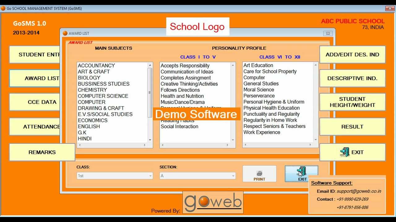 CBSE CCE Software GoSMS 1.0 - YouTube