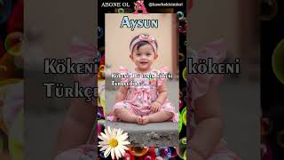 Aysun Anlamı?