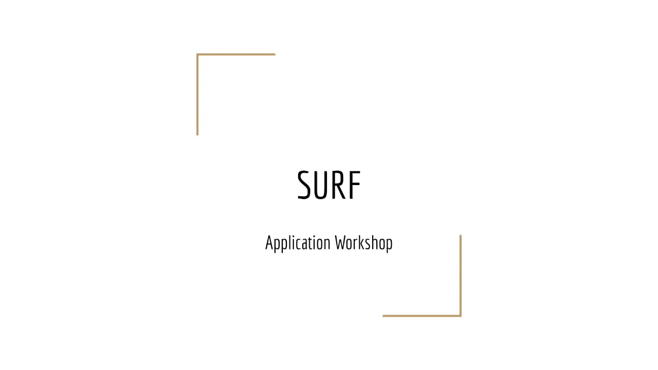 Preview image for SURF Application Tips video