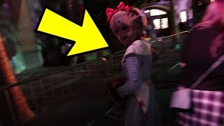 Our First Time at Halloween Horror Nights!! (Terrifying)
