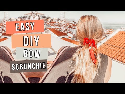 Make Your Own Bow Scrunchies! | DIY Anthropologie Hair Accessories - YouTube