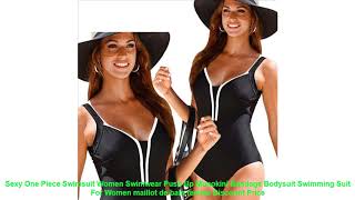 Y One Piece Swimsuit Women Swimwear Push Up Monokini Bandage Bodysu