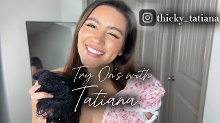 4K TRANSPARENT OUTFITS | TRY-ON HAUL | THICKY TATIANA