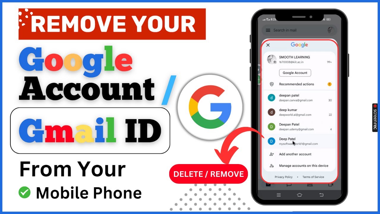 Remove Gmail Id From Phone – 2023[Remove Google Remove Gmail Id From Phone – 2023[Remove Google