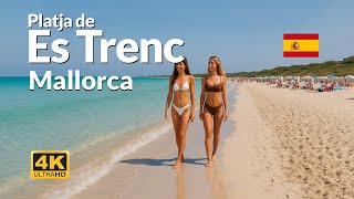 Beach Walk Es Trenc Mallorca Spain Platja Des Trenc 4K