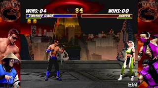 Mortal Kombat Trilogy Johnny Cage Deadly Shadow Kick Fatality N64