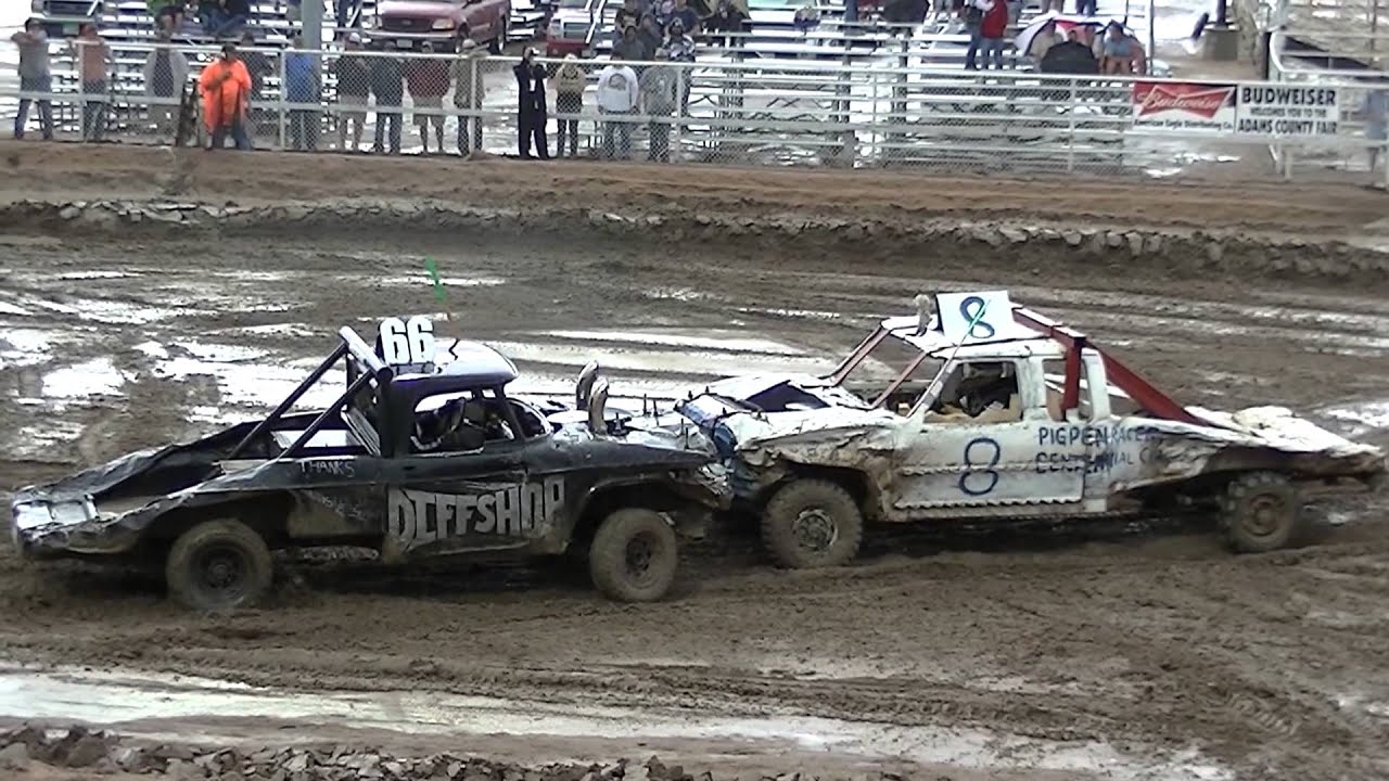 Demolition Derby Trucks Adams County Fair YouTube