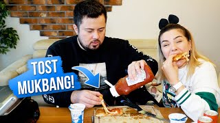 Evde Atom Tost Yaptik Tost Mukbang