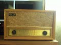 Blonde wood, ZENITH 1961 Danish Modern Blonde Table Radio.