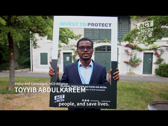 Watch Invest to save lives  – Toyyib Abdulkareem, NCD Alliance on YouTube.