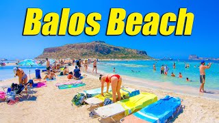 Balos Beach Crete, Walking Tour 4K Greece