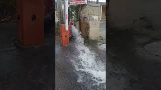 Xırdalanda Küçəni Su Basdı