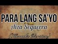 Aiza Seguerra - PARA LANG SA'YO [Karaoke Version]