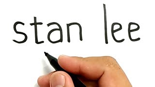 VERY EASY!, How to turn words STAN LEE into CARTOON for kids ( avengers endgame )