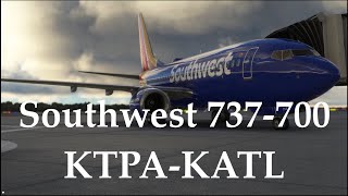 Southwest 737-700 Flight From Ktpa To Katl|Msfs2020