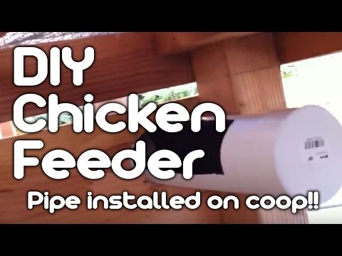 DIY chicken feeder - Pipe installed on coop!!'][0].replace('