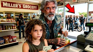 Little Girl Pays For Old Mans Groceries Hours Later, 500 Bikers Arrive At Her House