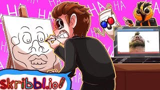 Drawing Bigjigglypandas Beautiful Nostrils - Skribblio Funny Moments