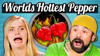 Worlds Hottest Pepper Challenge - Teensadults Vs. Food