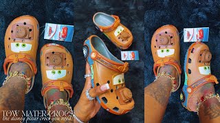 Crocs X Tow Mater Clic Clog Unboxing Review & Try On Limited Edition Disney Pixar Collaboration