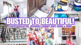 SMALL KITCHEN DEEP CLEAN AND DECLUTTER | CLEAN AND ORGANIZE WITH ME 2023