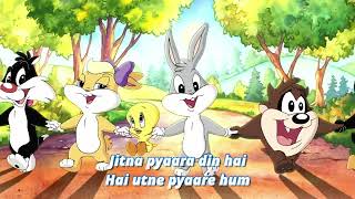 Baby Looney Tunes Hindi Opening Song With Lyrics Jitna Pyara Din Hai, Hai Utne Pyaare Hum..