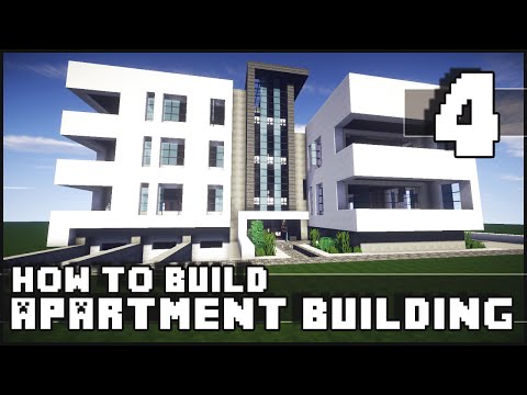 Minecraft - How to Build : Modern Apartment Building - Part 4