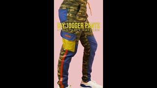 DIY Cargo Pants 👖(Easy Sewing 🪡 Project)(PRINTABLE PDF PATTERN)