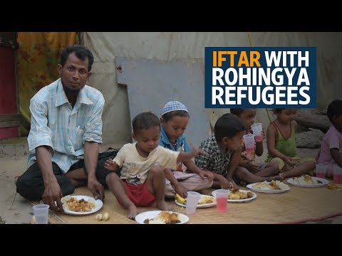 Iftar with Rohingya refugees in India Iftar with Rohingya refugees in India