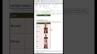 Microsoft Excelde Düşeyara İle Resim Aramak
