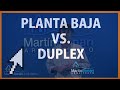 Planta Baja Vs Duplex - Arquitecto Martín Bonari - One Storey house vs. Two Storey house