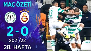 Konyaspor 2-0 Galatasaray MAÇ ÖZETİ | 28. Hafta - 2021/22
